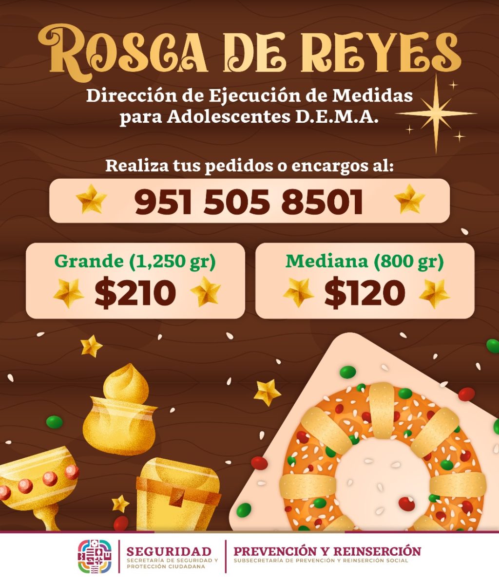 Panadería de la DEMA elabora y pone a la venta la tradicional Rosca de Reyes