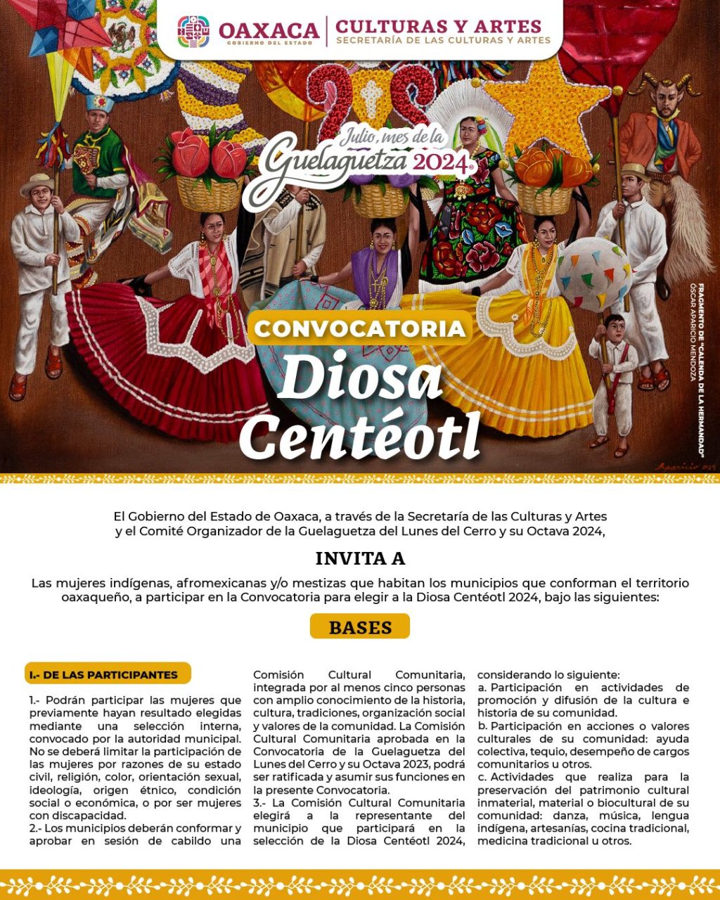 CONVOCATORIA-DIOSA CENTÉOTL