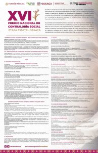 Invitan a participar en la XVI edición del Premio Nacional de Contraloría Social 2024 en su etapa estatal
