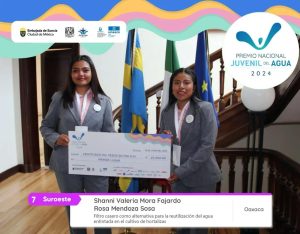 Obtienen alumnas del CSEIIO Premio Nacional Juvenil del Agua 2024