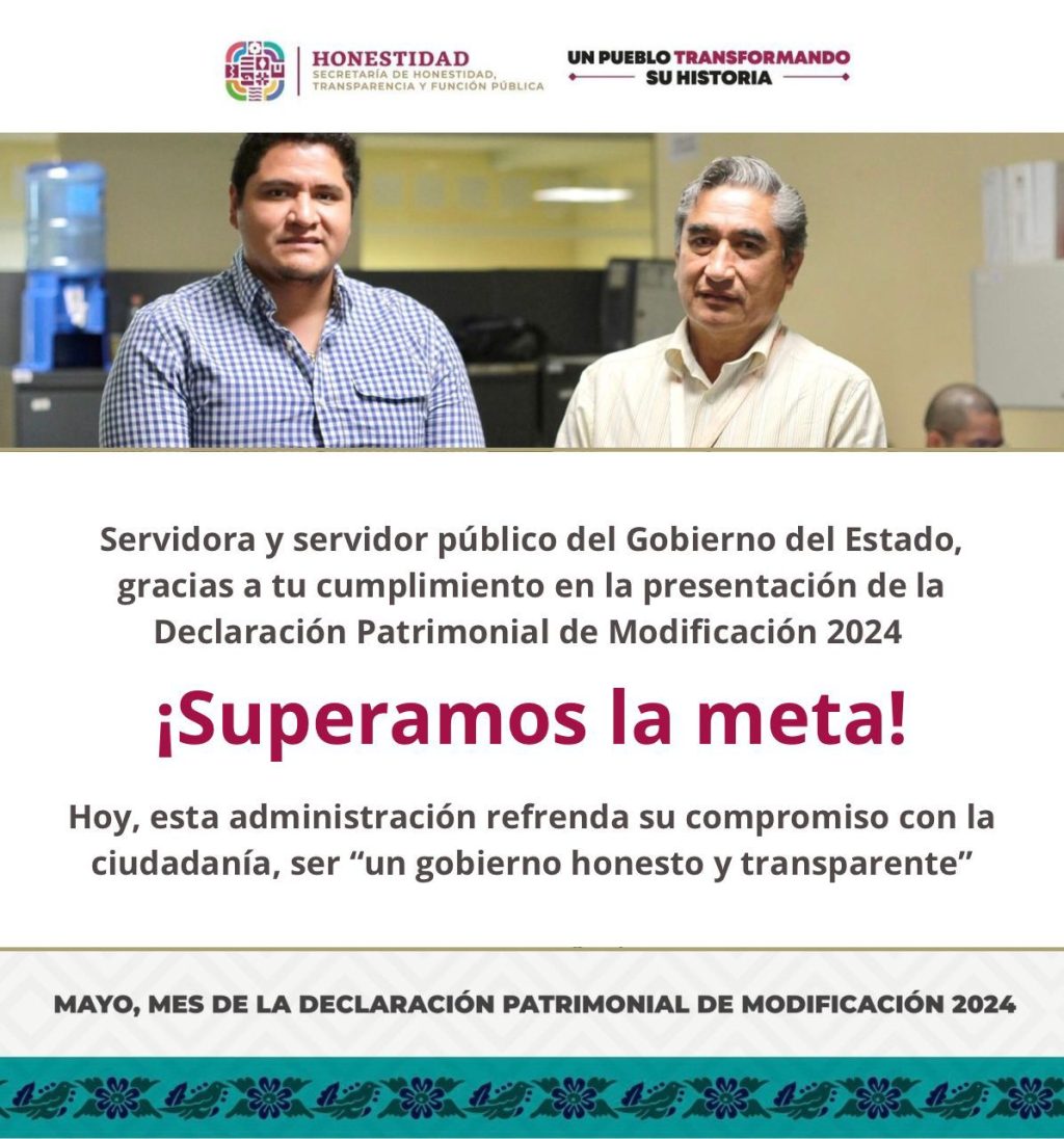 Registra Gobierno de Oaxaca más de 40 mil declaraciones patrimoniales de personas servidoras públicas (1)
