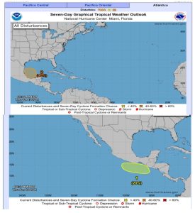 Zonas de baja presión, incrementan probabilidad de lluvias en Oaxaca