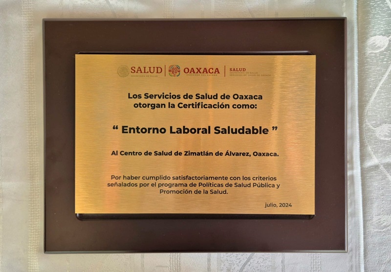 24 de julio de 2024.-Realizan SSO primera certificación a Unida Médica como Entorno Laboral Saludable 01 (1)
