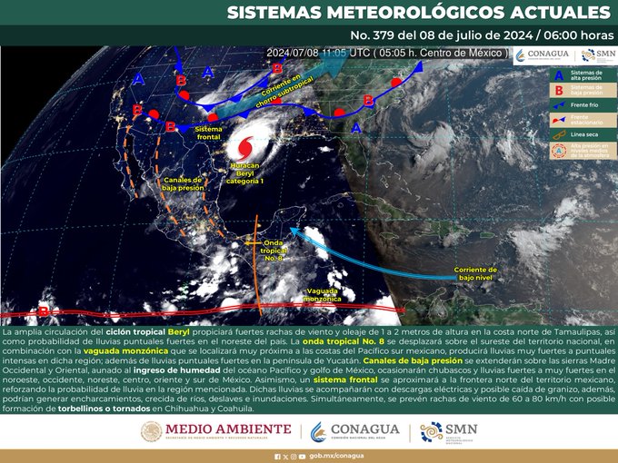 Pronostican lluvias en diferentes partes de Oaxaca para la tarde de este lunes