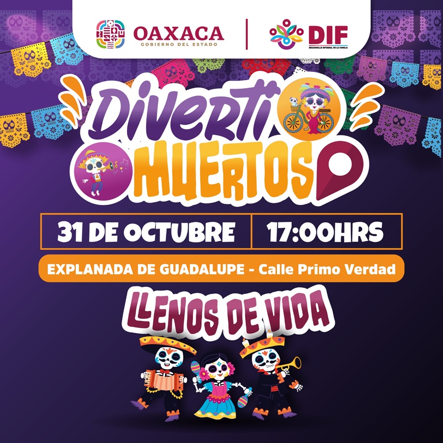 Invita DIF Oaxaca a la Diverti Muertos 2024 4