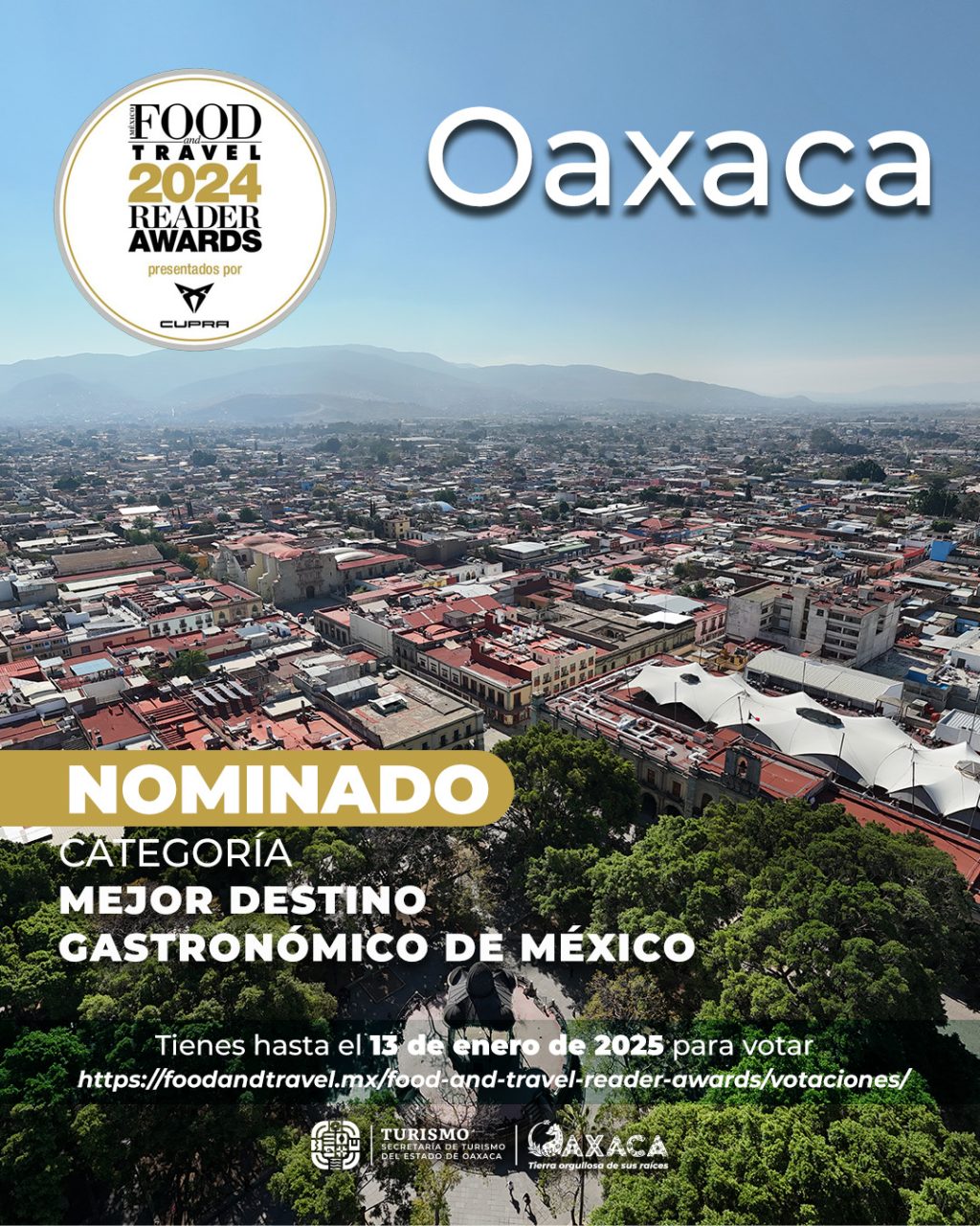 Destaca Oaxaca en las nominaciones de los Food and Travel Reader Awards 2024-5