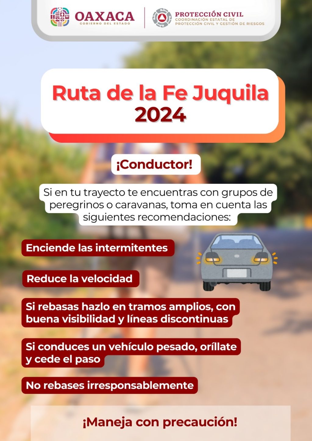 Brindan seguridad y recomendaciones a personas peregrinas que circulan al santuario de Juquila (6)