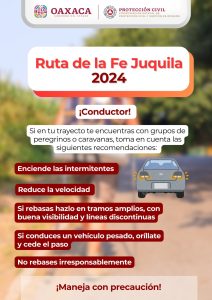 Brindan seguridad y recomendaciones a personas peregrinas que circulan al santuario de Juquila (6)