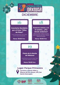 Invita Casa de la Cultura Oaxaqueña a participar en actividades culturales y artísticas decembrinas  (2) (1)