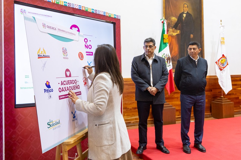 Refrenda Gobierno de Oaxaca compromiso para la reducción del precio de la canasta básica 4