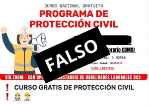 Se deslinda Protección Civil de cursos promocionados en WhatsApp