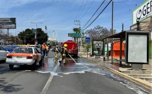 1.Atiende CEPCyGR reporte por posible material químico en la vía pública