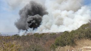 Emite Protección Civil recomendaciones por incendio en basurero municipal de San Francisco Telixtlahuaca (2)