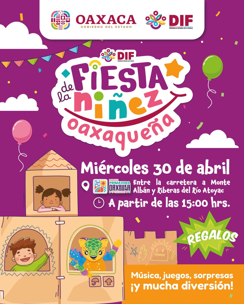 Invita DIF Estatal a la Fiesta de la Niñez Oaxaqueña (1)