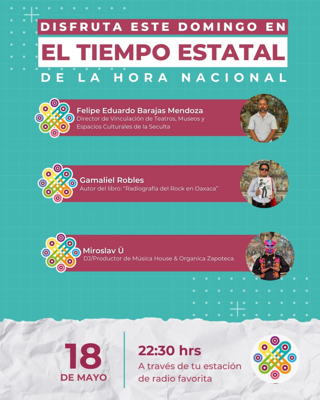 Abordará El Tiempo Estatal de la Hora Nacional propuesta “Fines Culturales”