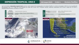 Emite Protección Civil recomendaciones por formación del primer ciclón tropical (1)