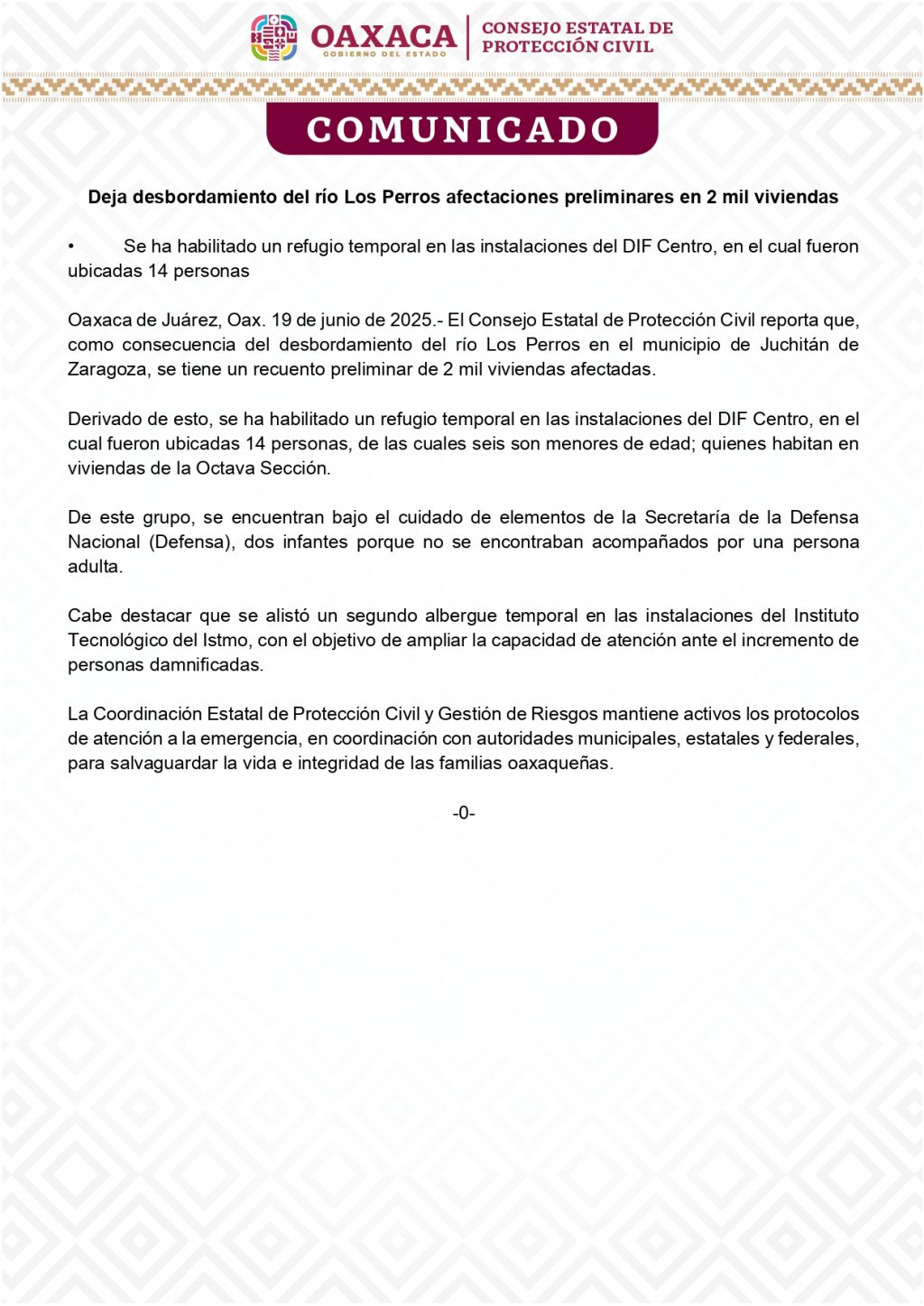BOLETÍN 19 JUN Deja desbordamiento del río Los Perros afectaciones preliminares en 2 mil viviendas_page-0001