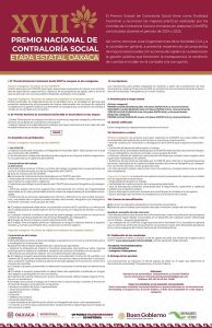 CONVOCATORIA PREMIO NACIONAL CONTRALORÍA SOCIAL