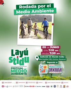 Iniciará Festival del Medio Ambiente Layú Stidu con paseo ciclista por el Medio Ambiente 1