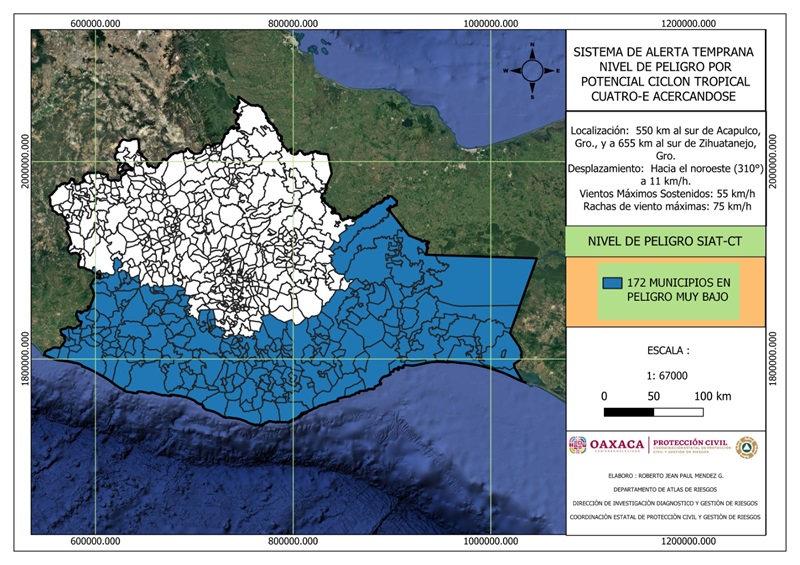 Prevén lluvias moderadas a intensas por depresión tropical Cuatro-E (1)