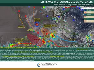 Pronostican lluvias y tormentas en Oaxaca durante este sábado1