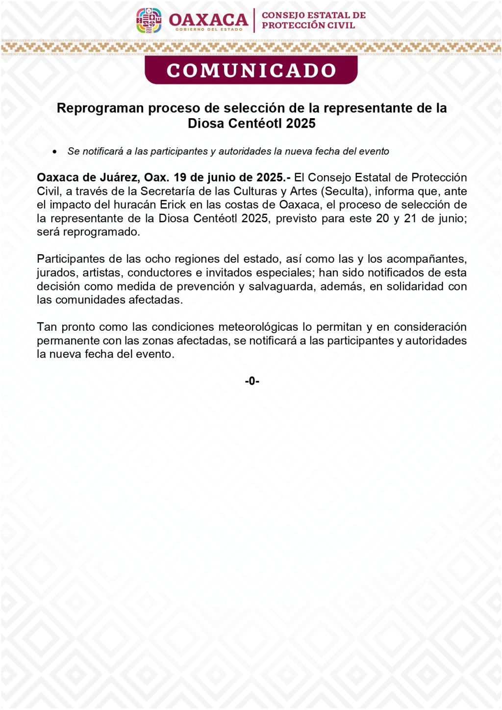 Reprograman proceso de selección de la representante de la Diosa Centéotl 2025_page-0001