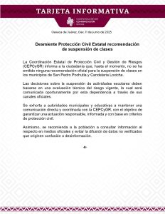 TI 11 JUN-Desmiente Protección Civil Estatal recomendación de suspención de clases_page-0001