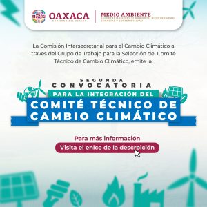 Lanza Secretaría de Medio Ambiente Segunda Convocatoria para la Integración del Comité Técnico de Cambio Climático 1