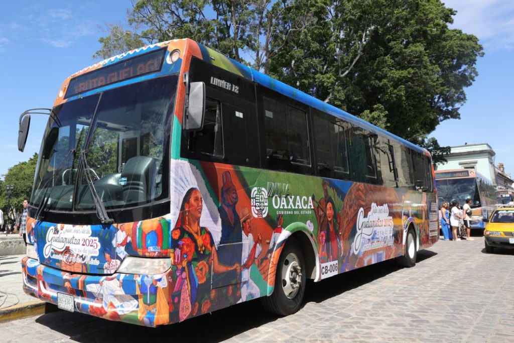 Pone en marcha Gobernador de Oaxaca rutas de BinniBus a sedes de actividades de la Guelaguetza 2025 (5)