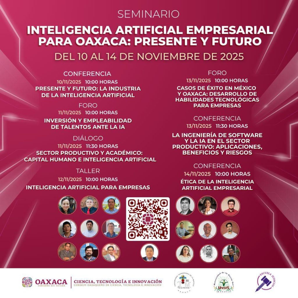 Invita Cocitei al seminario Inteligencia Artificial empresarial para Oaxaca