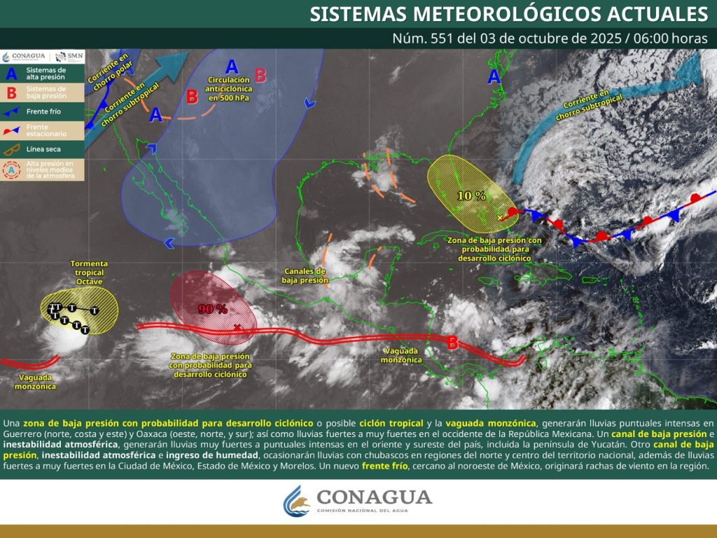 Se mantendrá el tiempo inestable en Oaxaca este viernes_Protección Civil