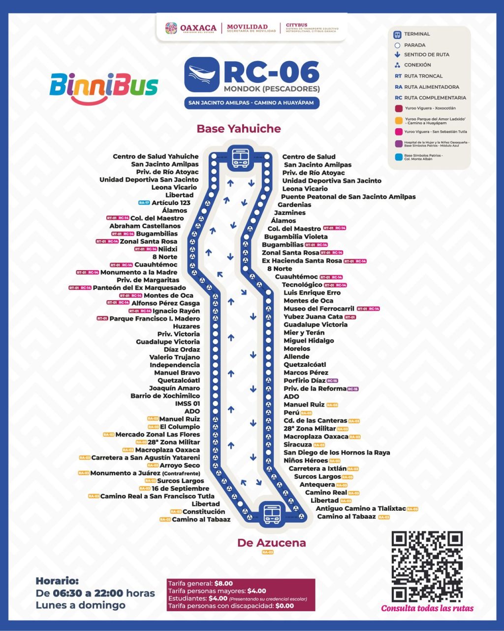 Amplía BinniBus rutas RC06 y RC15 a San Jerónimo Yahuiche e Internado de Reyes Mantecón 1