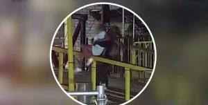 En acción coordinada, C5i y Policía Estatal salvaguardan a mujer en riesgo en puente peatonal de colonia Miguel Alemán-1