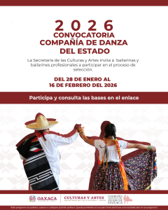 Convoca Seculta a juventudes para integrar Compañía de Danza del Estado 2026