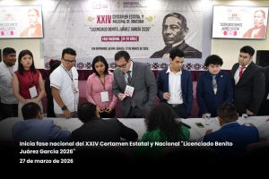 Inicia en el Congreso de Oaxaca la fase nacional del Certamen de Oratoria “Licenciado Benito Juárez García 2026”_01