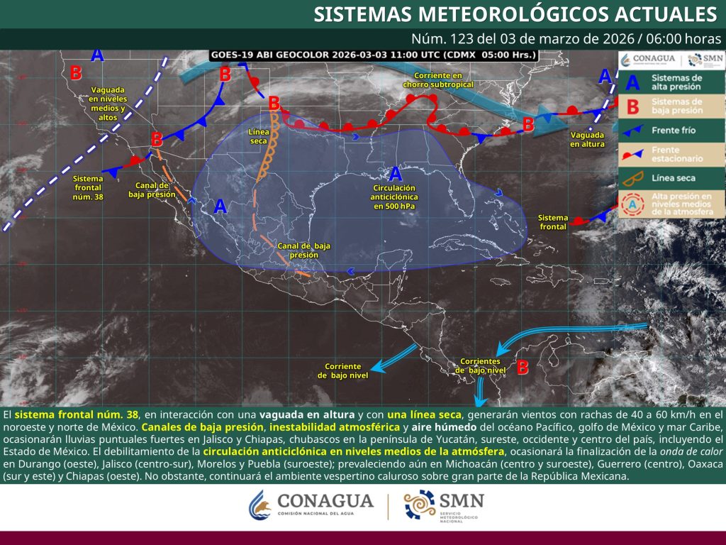 Se esperan tolvaneras y temperaturas extremas en gran parte del estado