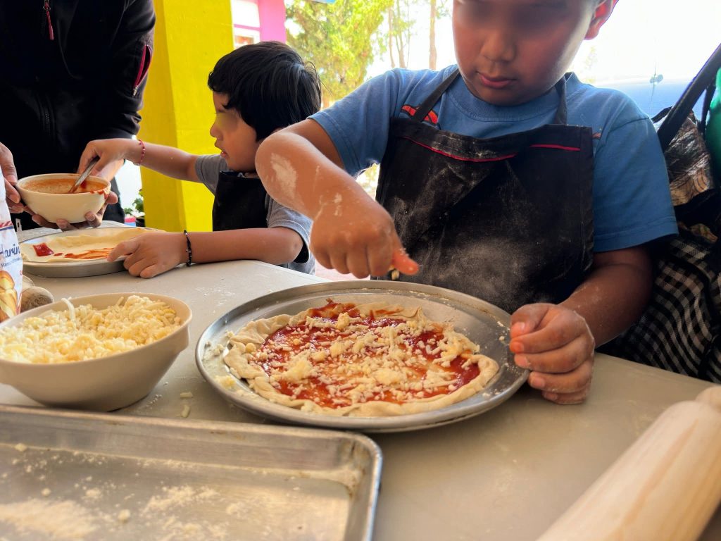 Taller infantil de pizzas