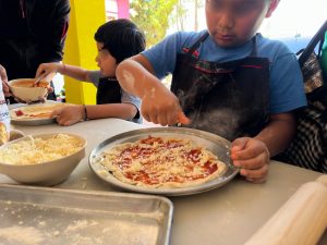 Taller infantil de pizzas
