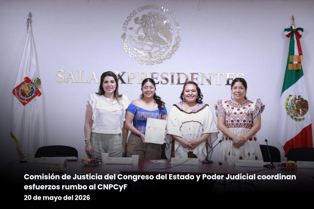 Comisión de Justicia del Congreso del Estado y PoderJudicial coordinan esfuerzos rumbo al CNPCyF